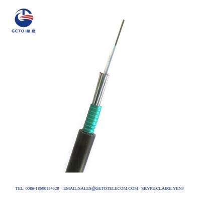China GYXS G657A 3281ft 12 Core Outdoor Armored Fiber Optic Cable for sale