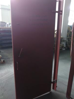 China Accommodation Boat Marine Doors Red Finish Paint 10mm Thickness High Hardness for sale