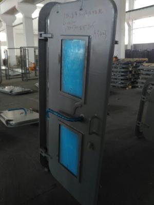 China Customize Marine Weathertight Doors  2 Windows Quick Opening & Closing Weather Tight for sale