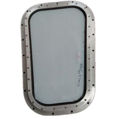 China Fixed Rectangular Welding Marine Windows With Round Angle for sale