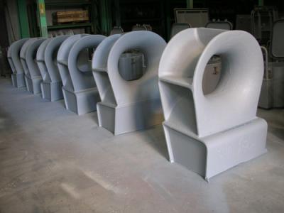 China Stainless Steel Panama Mooring Components / Marine Chocks With Sandblasting Surface for sale