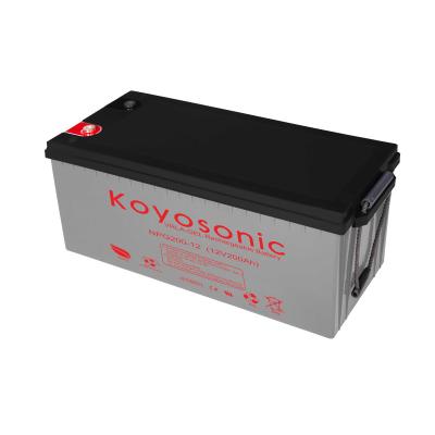 China Deep Cycle Gel Battery 12v 200ah Rechargeable For UPS Inverter for sale