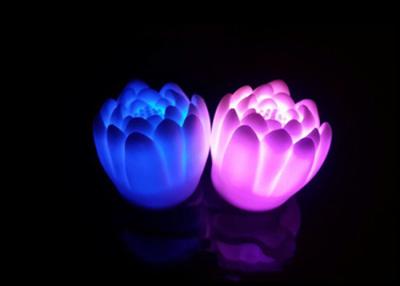 China Water Active LED Night Light , 7 Colors Flash Led Flower Night Light For Birthday for sale
