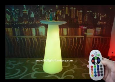 中国 多彩な白熱棒テーブル110のCmの高さ、リモート・コントロール照らされた屋外の家具  販売のため