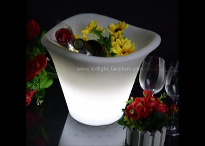 China Wedding Decoration Light Up LED Ice Bucket 3 Lips With Battery Operated for sale