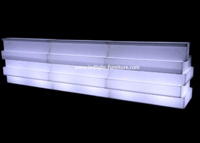 China Fold Mobile Glowing LED Bar Counter Strip Shaped Multi Colors With Wine Holder for sale