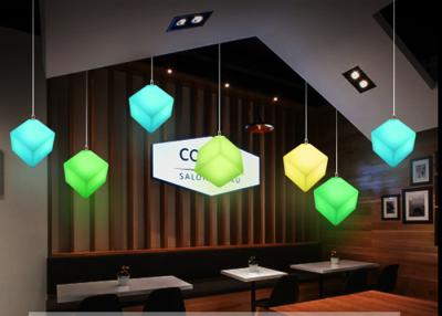 China Contemporary Style Led Light Cube For Restaurant / Colorful Led Cube Night Light for sale
