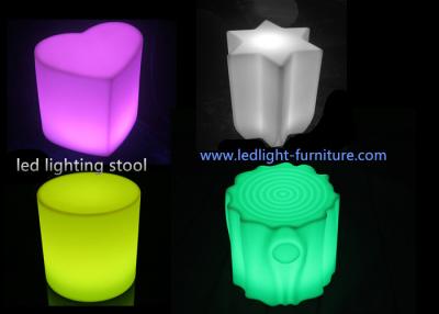 Chine Tabouret de lampe mené par lueur en forme de coeur incassable portative de chaise de barre de LED pour la location de partie à vendre