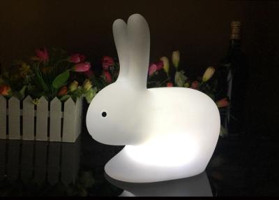 China Cute Bunny Shaped LED Night Light , White Rabbit Lamp 16 Colors Changing for sale