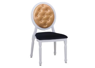 China Custom Wedding Decor Rentals Hotel French Louis Ghost Round Back Wedding Dining Chair for sale