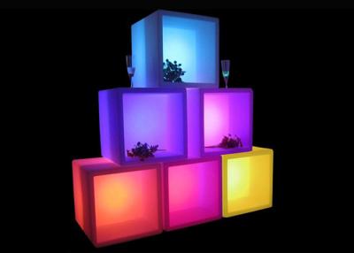 China 40X40X40cm LED Cube Light Open Cube Back Bar Ice Bucket For Drink Dispaly for sale