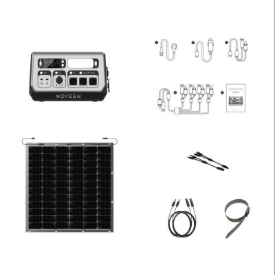 China Portable Balcony Power Plant Power Station 2048WH Flexible Solar Panel for sale