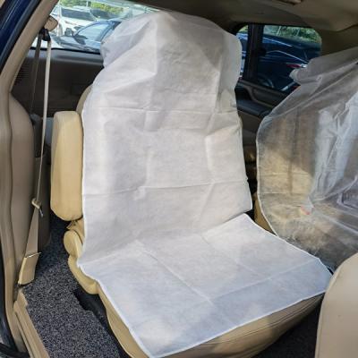 China PP Nonwoven Disposable Airplane Seat Covers White for sale