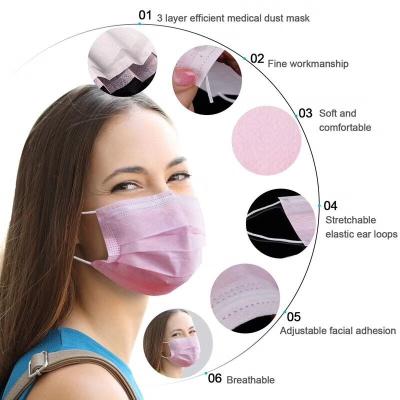 China PP Non Woven Face Mask Disposable Blue Face Mask for sale