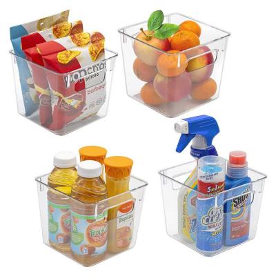 China Plastic Storage Bins Clear Pantry Organizer Box Bin Containers for Organizing Kitchen Fridge, Food for sale