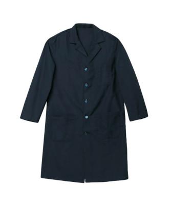 China Placket Buttons Long Collar Suit Anti Static Black Work Clothes for sale