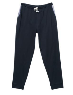 China Polyester 65% Cotton 30% Spandex 5% Plain Men 210gsm Navy Sport Pants for sale