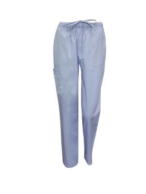China 180G 65% Polyester 35% Cotton Medical Scrubs Pants Light Blue for sale