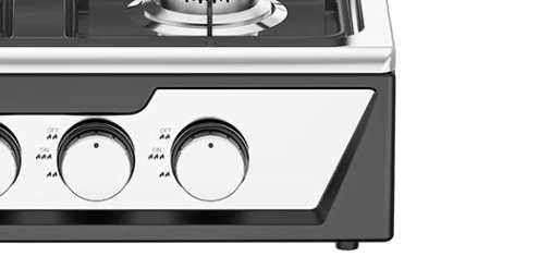 Close-up view of precision temperature control knob