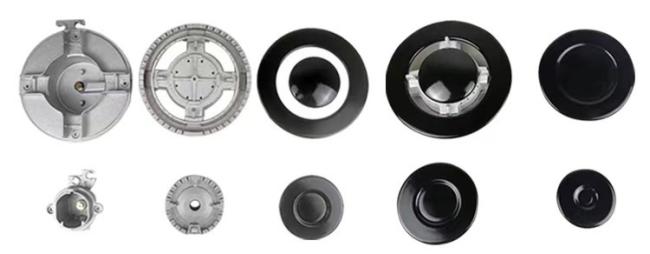 Stylish 4 burner built-in gas stove design