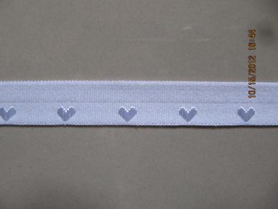 China Lowest Price Heart Design Foldover Elastic Band,Nylon Folder Elastic Manufactuer,Factory In China for sale