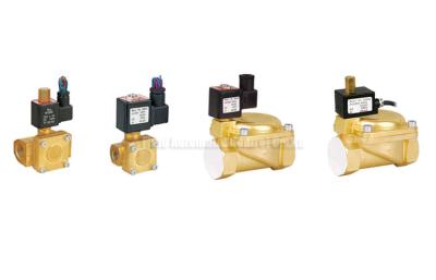 China Directly Acting 2 Way Pneumatic Solenoid Valve , 15 mm Water Brass Valve for sale