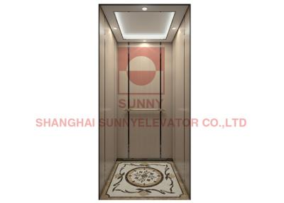 China Mirror Etched Stainless Steel Home Lift Elevator Small Cabin Decoration for sale