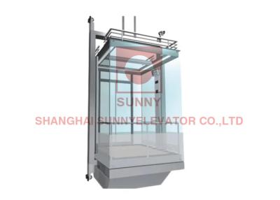 China Observation Elevator Stainless Steel Villa / Passenger Lift Elevator / Lift Panoramic Elevators Steel 450kg à venda