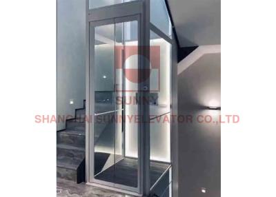 China Elevación residencial hidráulica de los pequeños elevadores caseros interiores del pasajero de 3 pisos con el recinto en venta
