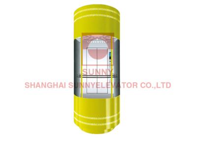 China Sound Insulation Panoramic Elevator Machine Room Less Traction Elevator for sale