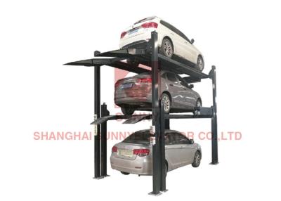 China Special Four Post Auto Parking Lift With Elevator Vehicle Garage Equipment for sale