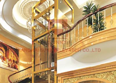 China Elevaciones caseras residenciales panorámicas del pasajero de los elevadores para la caja fuerte de los hogares conveniente en venta