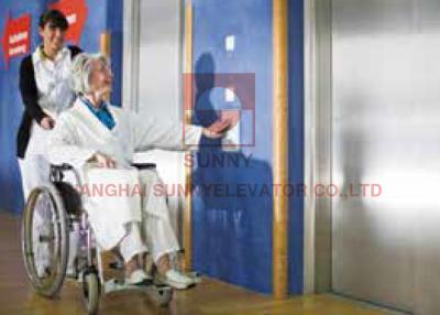 China Load 1600kg Hospital Lift Stainless Steel Frame Side Opening With Accurate Door Motor Control for sale