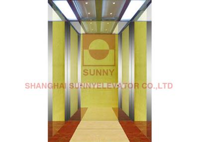 China Elevación residencial doble del elevador de la carga 1000kg 2.00m/S de la puerta con la placa de acero en venta