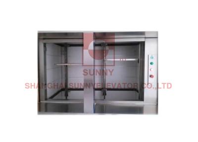 China Electric Mirror Etching Stainless Steel Kitchen Food Elevator 0.4M/S for sale