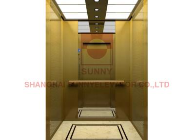 China 630kg Stainless Steel Mirror Home Panoramic 6 Person Residential Home Elevators for sale