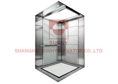 China PVC Floor Hairline Stainless Steel Office Building Elevator  630KG Capacity for sale