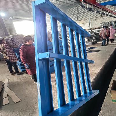 China Warehouse Forklift Heavy Duty Metal Galvanized Steel Pallet Design For Cold Storage for sale