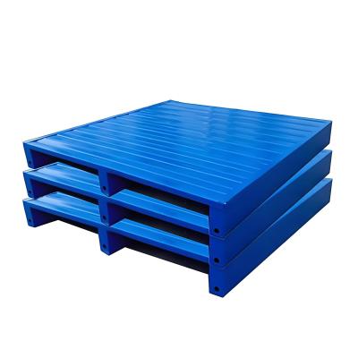 China Single-Side Steel Iron Pallets Metallic Pallet For Warehouse for sale