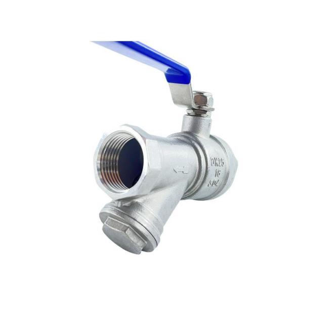 Pipe Fittings Adaptor Y Type Stainless Steel Strainer Filter Ball Valve