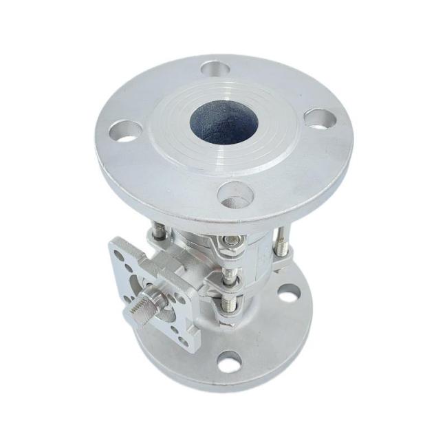 High Quality SS304/SS316 Stainless Steel Three-Piece High Platform Flange Ball Valve