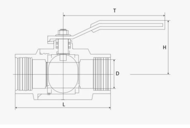 304 Stainless Steel High Temperature 2PC Ball Valve