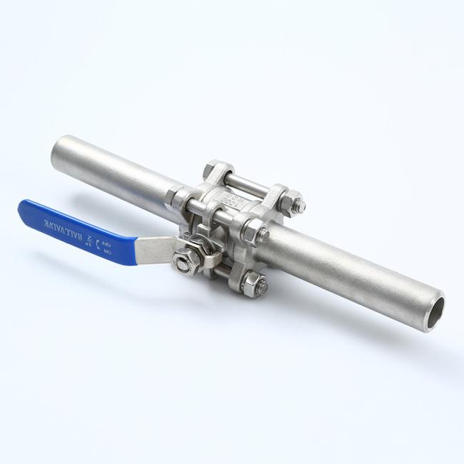3PC Stainless Steel Ball Valve with Butt Weld