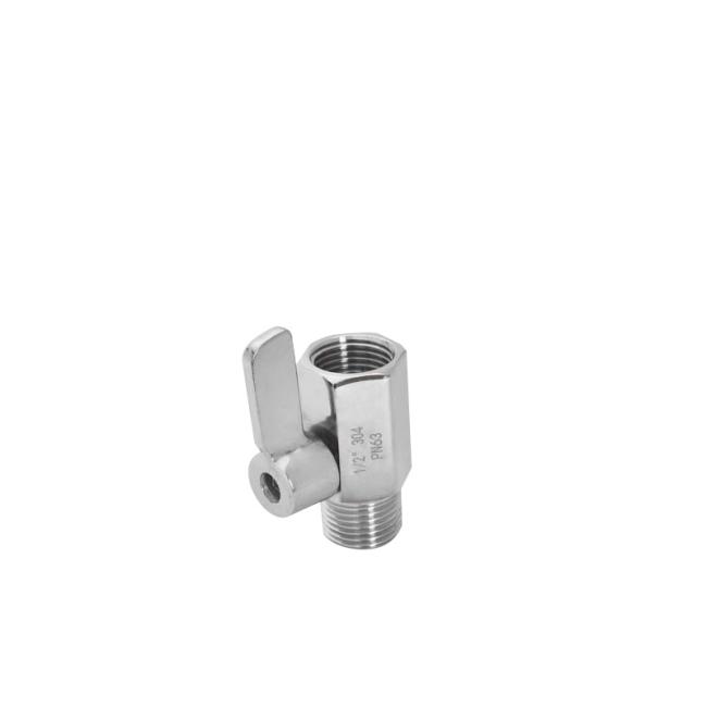 Sanitary Female Male Pn63 Stainless Steel Mini Ball Valve with Ss Handle