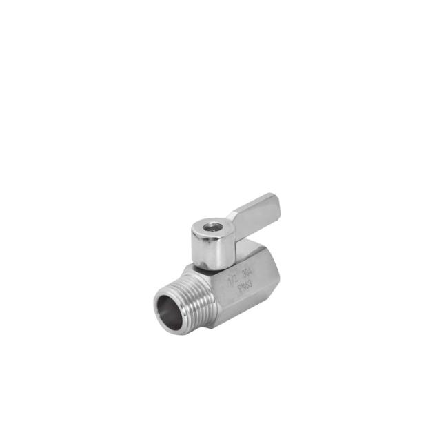 Sanitary Female Male Pn63 Stainless Steel Mini Ball Valve with Ss Handle
