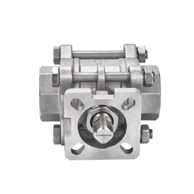 Stainless Steel 304/316 3PC Ball Valve with ISO 5211 Direct Mounting Pad