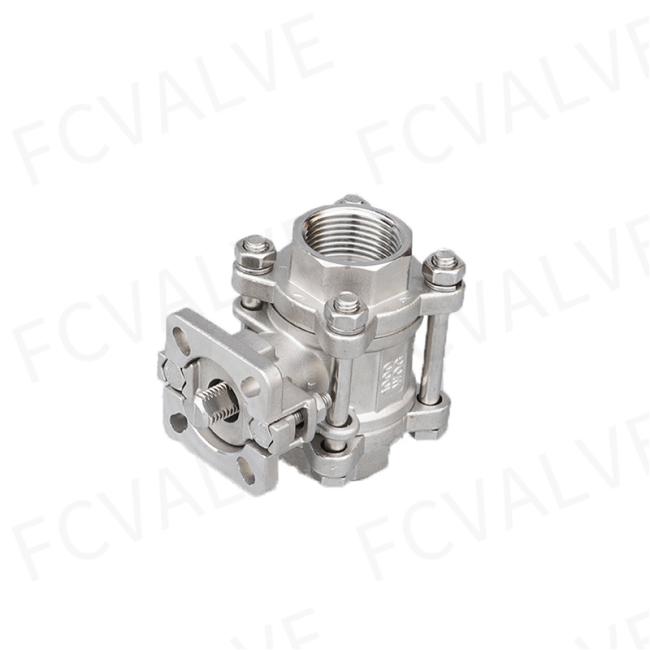 Stainless Steel Gland 3PC High Plateform Ball Valve