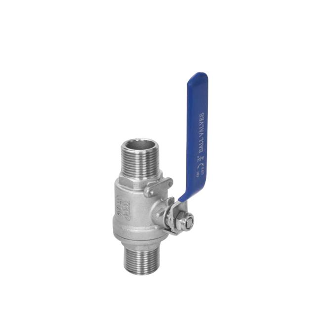 2PC M/M Threaded Stainless Steel 304 Ball Valve with Floating Ball