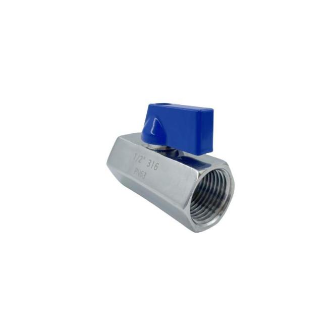 Stainless Steel Two-Way Mini Ball Valve, Mini SUS Ball Valve Mf Butterfly