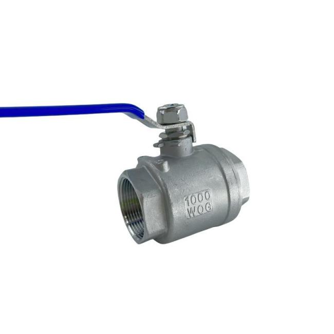 2PC Stainless Steel Ball Valve Corrosion Resistant, NPT Thread